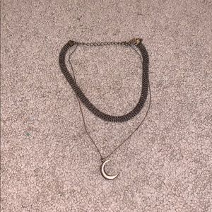 Cute two piece chocker necklace